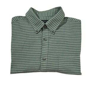 Van Heusen Green Man's Casual Long Sleeve  Shirt -L- Preowned